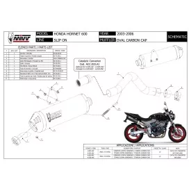 Mivv Oval Honda Hornet 600 H.020.LEC + ACC.033.A1