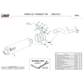 Mivv Oval Honda XLV Transalp 700 H.040.LX1