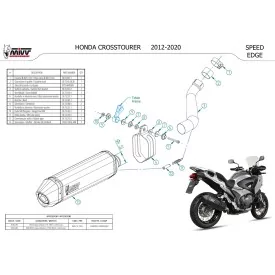 Mivv Speed Edge Black Honda Crosstourer 1200