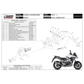 Mivv Oval Honda Crossrunner 800