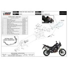 Mivv Oval Honda Africa Twin CRF 1000 L