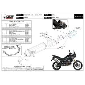 Mivv Speed Edge Black Honda Africa Twin CRF 1000 L