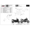 Mivv OVAL Carbone fond carbone Honda NC 750 S / X H.065.L3C
