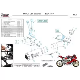Mivv MK3 Carbone Honda CBR 1000 RR H.070.SM3C