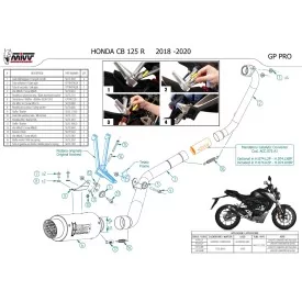 Mivv GP PRO Honda CB 125 R