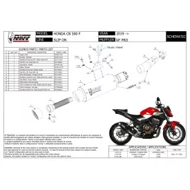 Mivv GP PRO Honda CB 500&nbsp;F