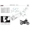 Mivv DELTA RACE Inox Honda CB 500 X H.084.LDRX