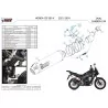 Mivv OVAL Carbonio fondello carbonio Honda CB 500 X H.084.L3C
