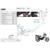Mivv Echappement Sport Complet Noir Honda CB 125 F H.088.LXB + ACC.073.A1