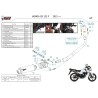 Mivv Scarico Sportivo Completo Nero Honda CB 125 F H.088.LXB + ACC.073.A1