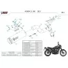 Mivv HR-1 Nero fondello carbonio Honda CL 500