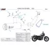 Mivv HR-1 Nero fondello carbonio Honda CMX 500 REBEL H.091.LH1BC