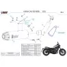 Mivv HR-1 Noir fond carbone Honda CMX 500 REBEL