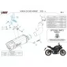 Mivv SR-1 Black Titanium Honda CB 1000 HORNET / SP H.095.LR1TB