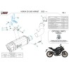 Mivv SR-1 Schwarzes Titan Honda CB 1000 HORNET / SP H.095.LR1TB