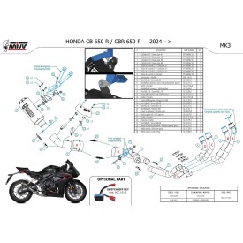 Mivv Escape Deportivo Completo Carbono Honda CB 650 R H.096.SM3C