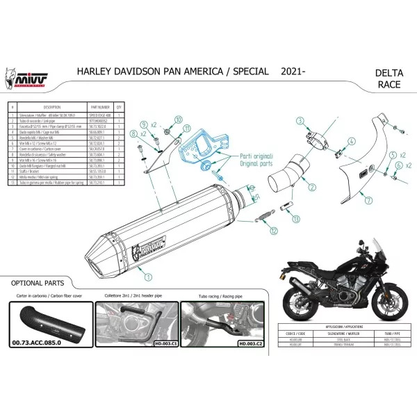 Mivv SPEED EDGE Noir HD PAN AMERICA / SPECIAL