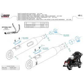 Mivv HR-1 Nero HD ROAD GLIDE ULTRA HD.005.LH1BS