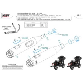 Mivv HR-1 Nero fondello alluminio HD ROAD GLIDE SPECIAL HD.005.LH1BA