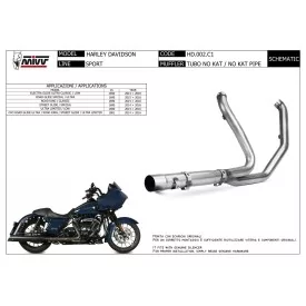 Mivv De-Cat Pipe HD STREET GLIDE / SPECIAL HD.002.C1