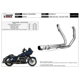 Mivv Tube Décata HD CVO ROAD GLIDE ULTRA / ROAD KING / STREET GLIDE / ULTRA LIMITED HD.002.C1