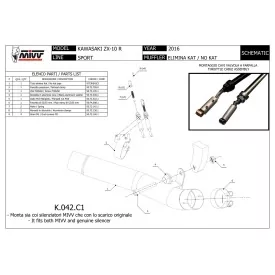 Mivv Decatalizzatore No Kat Kawasaki Ninja ZX-10R