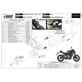 Mivv Oval Kawasaki Ninja 650