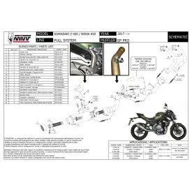 Mivv GP PRO Kawasaki Z 650