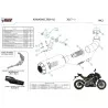 Mivv MK3 Negro Kawasaki Z900 A2 (35 KW / 70 KW)