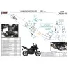 Mivv Komplette Sport-Auspuffanlage Carbon Carbon-Endkappe Kawasaki Versys 650