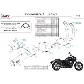 Mivv Escape Deportivo Completo Negro Kawasaki VULCAN S
