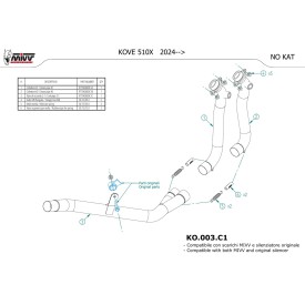 Mivv De-Cat Pipe Kove 510X KO.003.C1