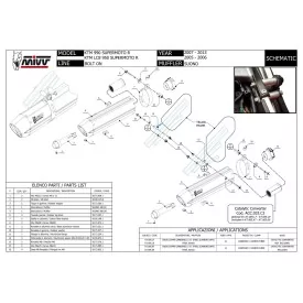 Mivv Suono KTM 990 Supermoto SMT KT.005.L7 + ACC.033.A2