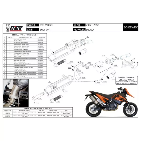Mivv Suono KTM 690 SM / Superenduro
