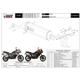 Mivv SPEED EDGE Stainless Steel Ktm 1190 ADVENTURE KT.017.LRX