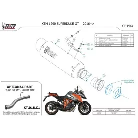 Mivv GP PRO Ktm 1290 SuperDuke GT
