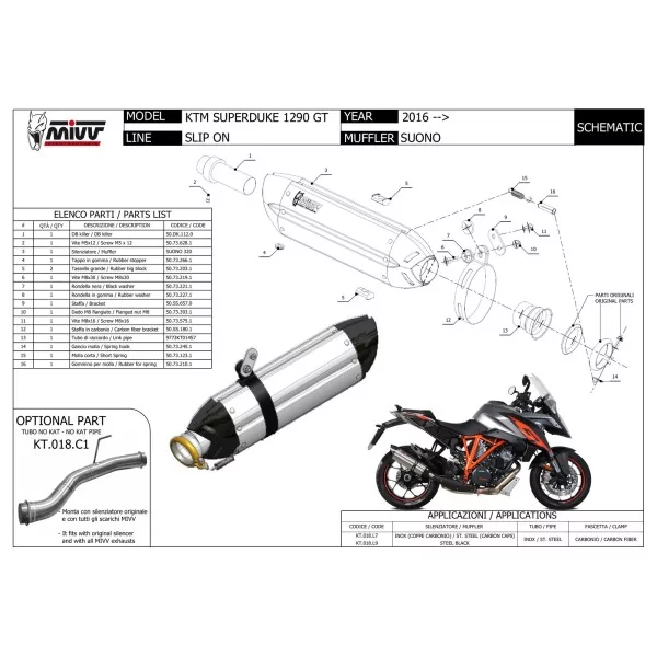 Mivv Suono Ktm 1290 SuperDuke GT