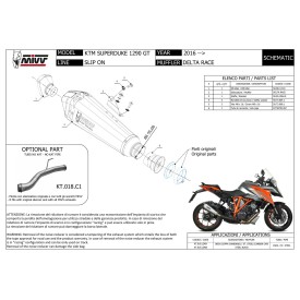 Mivv Delta Race Ktm 1290 SuperDuke GT KT.018.LDRX