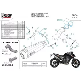 Mivv Delta Race Ktm Duke 790