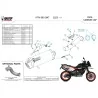 Mivv OVAL Negro fondo carbono Ktm 890 SMT