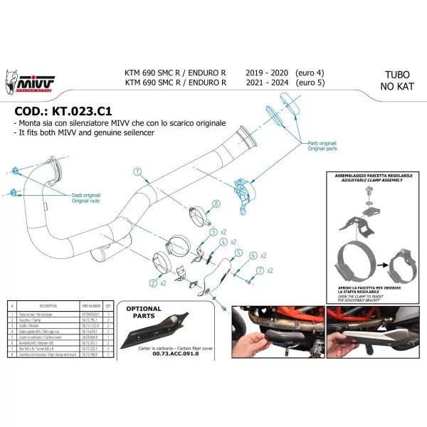 Mivv Colector Racing Ktm 690 ENDURO R