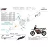 Mivv OVAL Noir fond carbone Ktm 690 ENDURO R