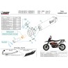 Mivv OVAL Nero fondello carbonio Ktm 690 SMC R KT.023.LVC + ACC.041.A1