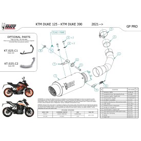 Mivv GPpro Nero Ktm 125 DUKE KT.025.LXBP