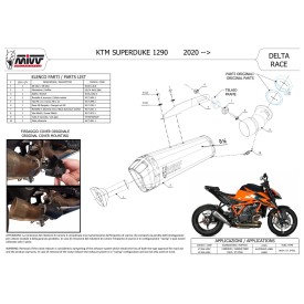 Mivv DELTA RACE Carbonio Ktm 1290 SUPERDUKE R / EVO KT.026.LDRC