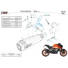 Mivv DELTA RACE Noir Ktm 990 DUKE KT.032.LDRB