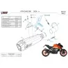 Mivv DELTA RACE Noir Ktm 990 DUKE KT.032.LDRB