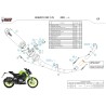 Mivv Scarico Sportivo Completo Nero fondello carbonio Keeway RKF 125 KW.001.LXBC + ACC.073.A1