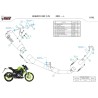 Mivv Komplette Sport-Auspuffanlage Schwarz Keeway RKF 125 KW.001.SC4B