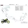 Mivv Komplette Sport-Auspuffanlage Schwarz Keeway RKF 125